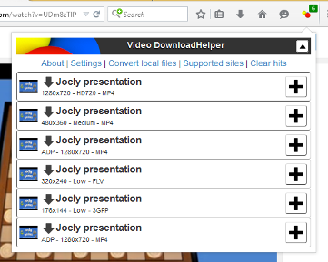Video Helper Firefox Download Location